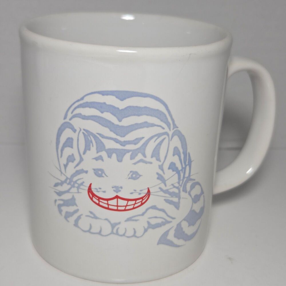Vintage 1988 Cheshire Cat Color Change Mug Rivertown Trading Alice in Wonderland